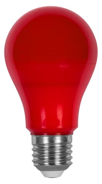 LED крушка 6W, E27, Червена светлина, 200°, 220V-240V AC, Red, SMD 2835