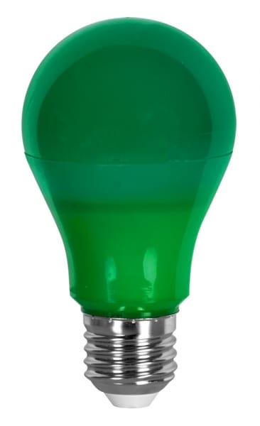 LED крушка 6W, E27, Зелена светлина, 200°, 220V-240V AC, Green, SMD 2835
