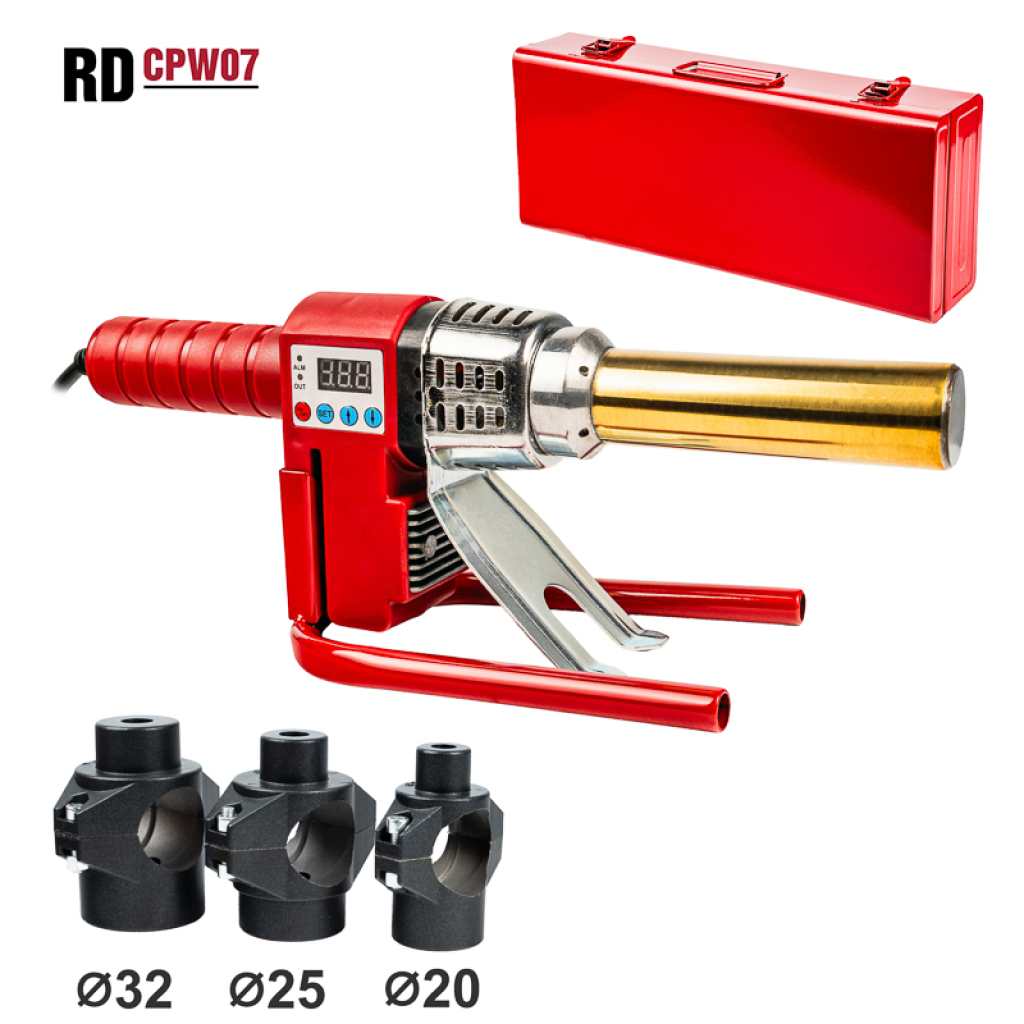 Поялник за PP тръби 1000W 3 глави Ø20-32mm LCD RD-CPW07