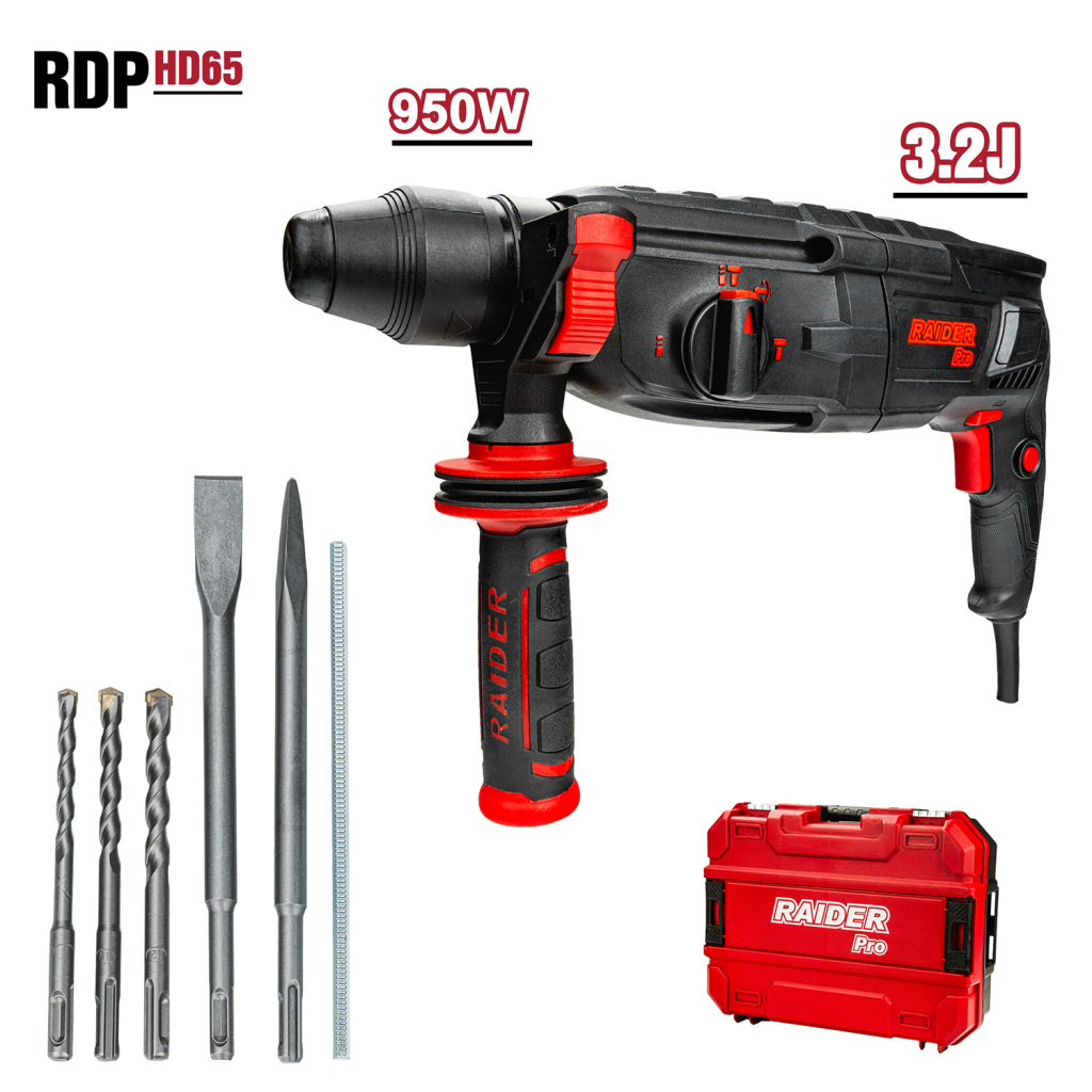 Перфоратор 950W 28mm 3,2J 4 функции рег. обороти RDP-HD65