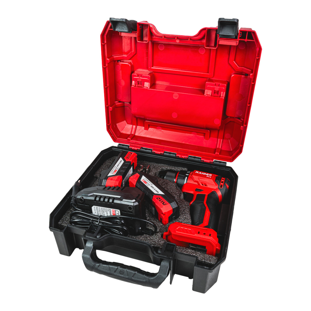 R20 Бормашина безч. 2-ск. 10mm 50Nm 2x2Ah Case RDP-PBD20
