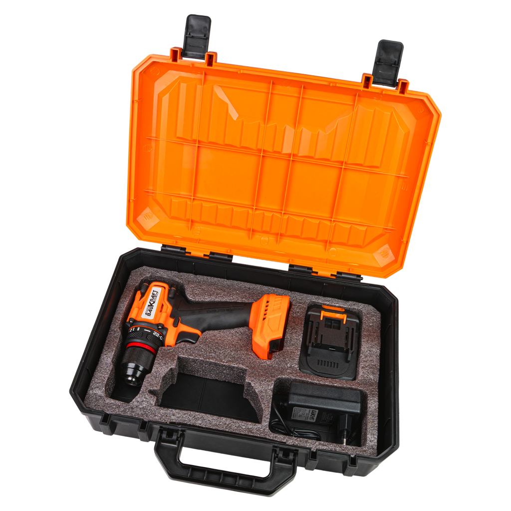 Бормашина безчеткова 18V 2-ск. 10mm 40Nm 2Ah Case BK-BCD40