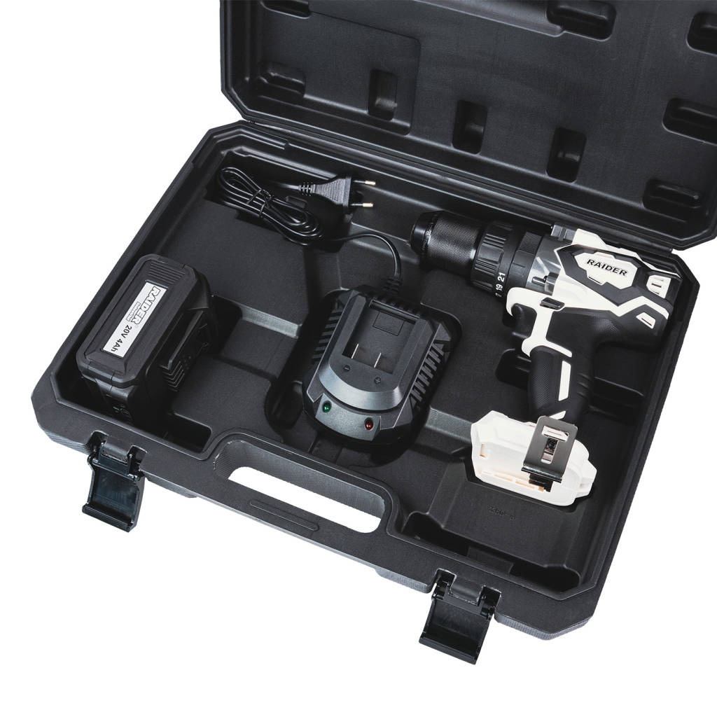 Бормашина ударна безч. 20V 2-ск. 4Ah 155Nm куфар RDI-CDB03W