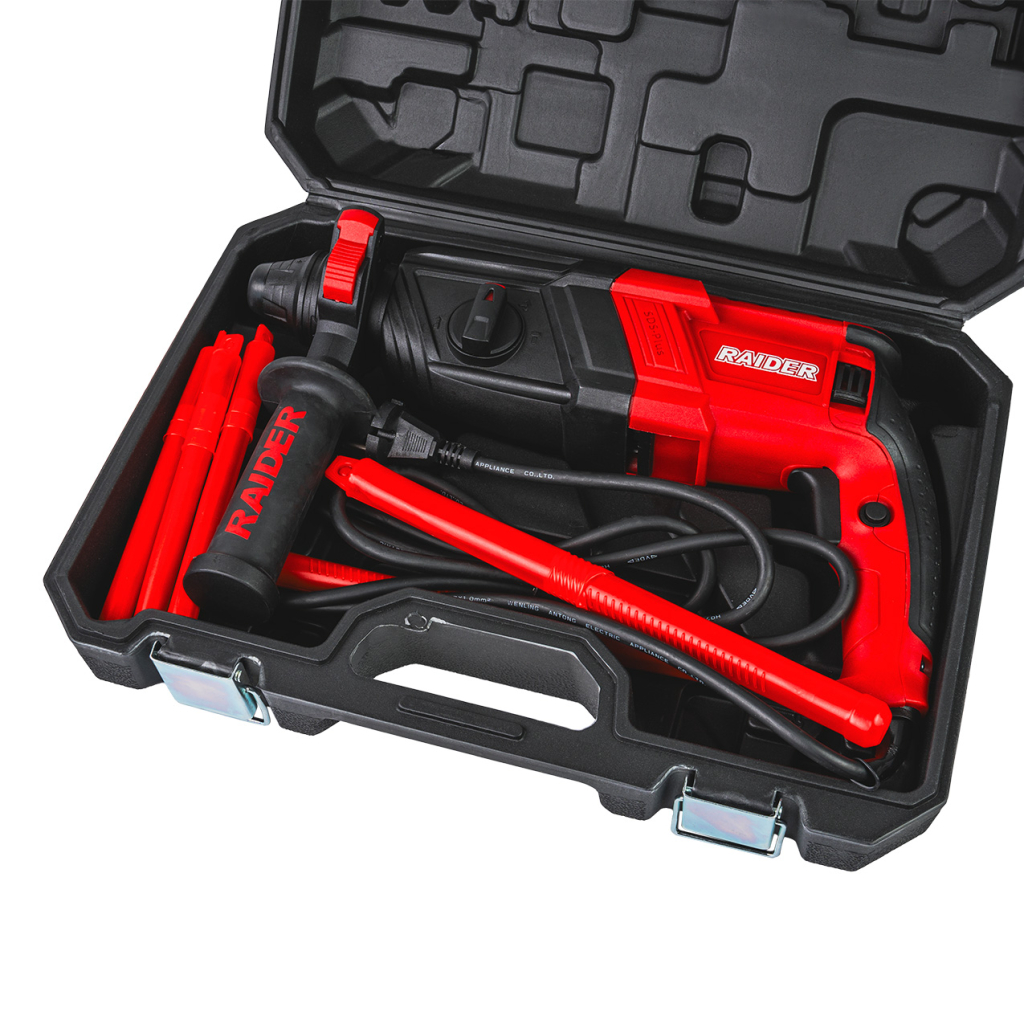 Перфоратор 800W 2.8kg 26mm 2.8J 4 функции куфар RD-HD62