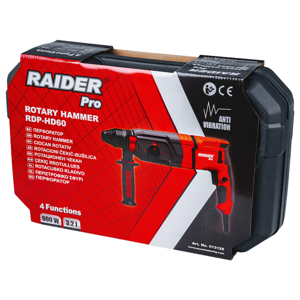 Перфоратор 900W 2.8kg 28mm 3,2J 4функции ABC куфар RDP-HD60