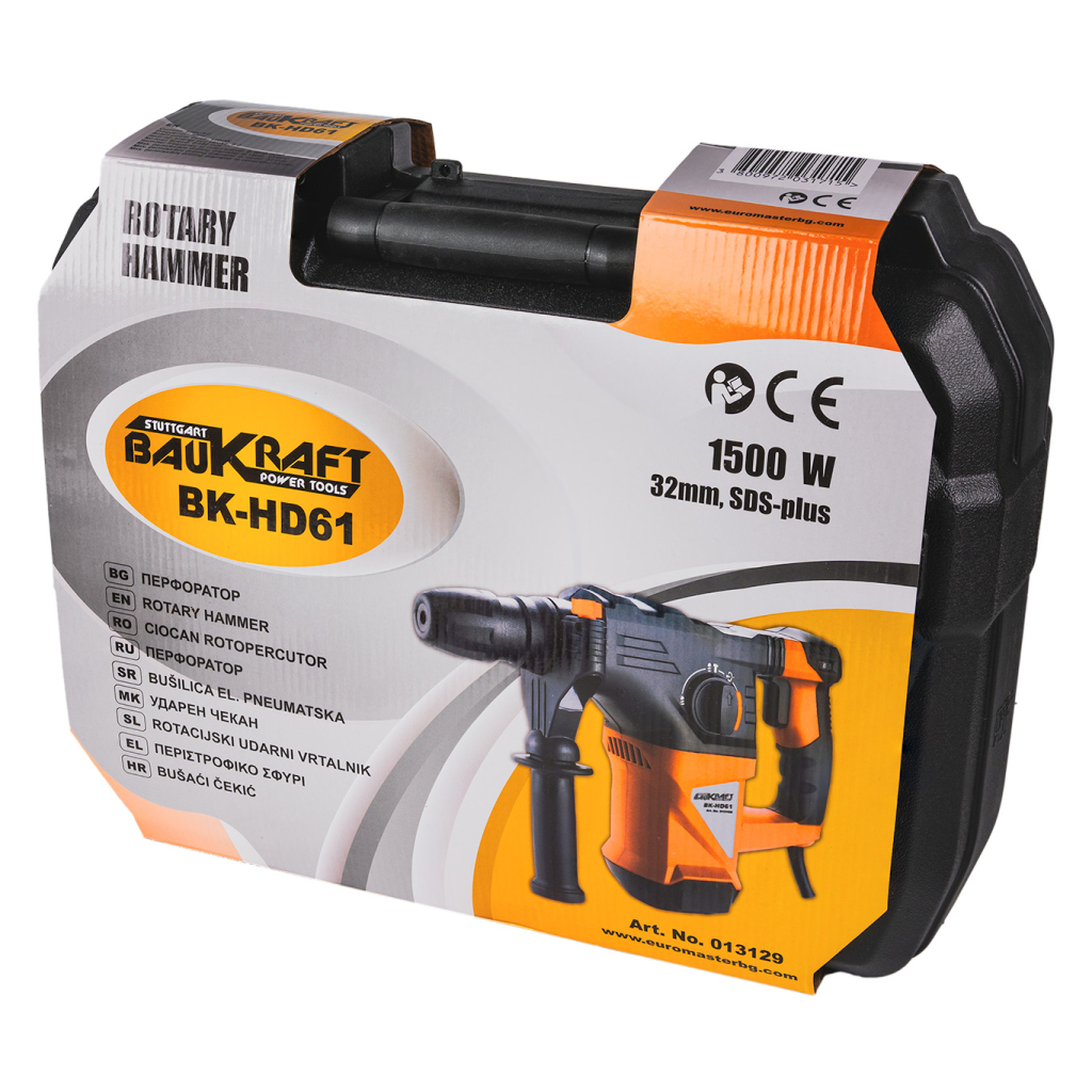 Перфоратор 1500W 4,8kg 32mm SDS-plus 5J BK-HD61