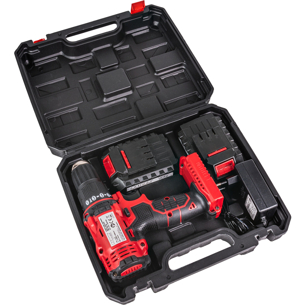 Бормашина ударна 18V 2-ск. 2x2Ah 30Nm 10mm куфар RD-CDL38