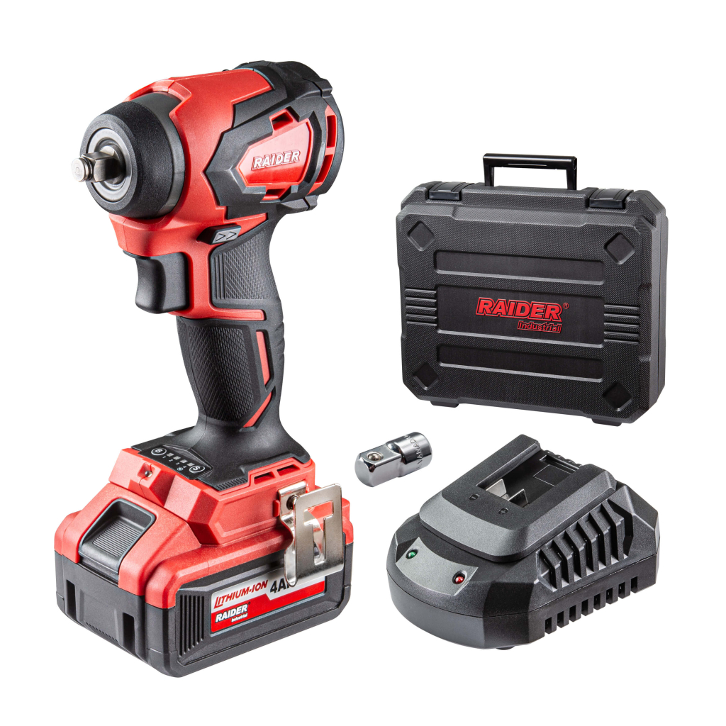 Гайковерт безч 20V 4-ск.4Ah 280Nm 3/8“ и 1/2"куфар RDI-IBW03