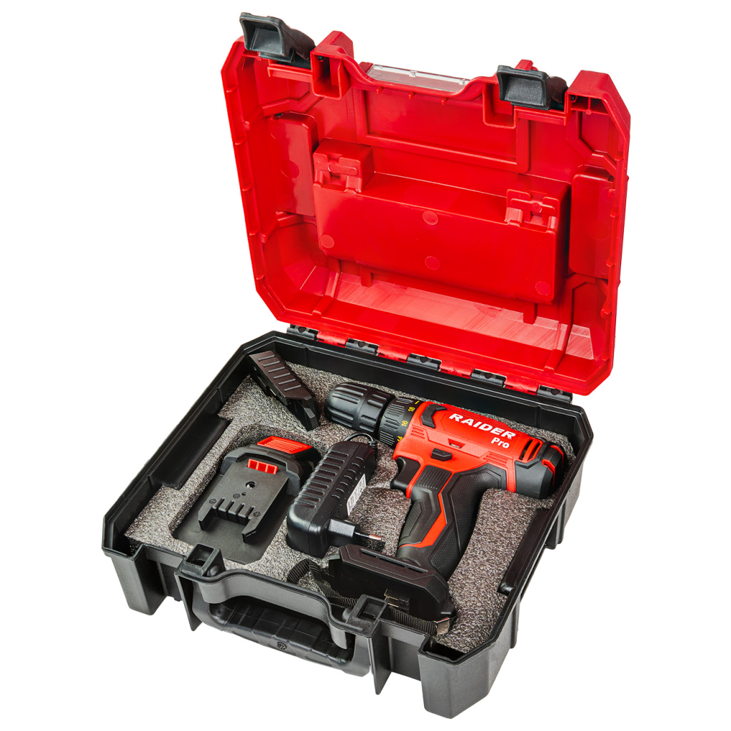R20 Бормашина акум. 2-ск. 10mm 44Nm 2Ah куфар RDP-SPCD20 Set