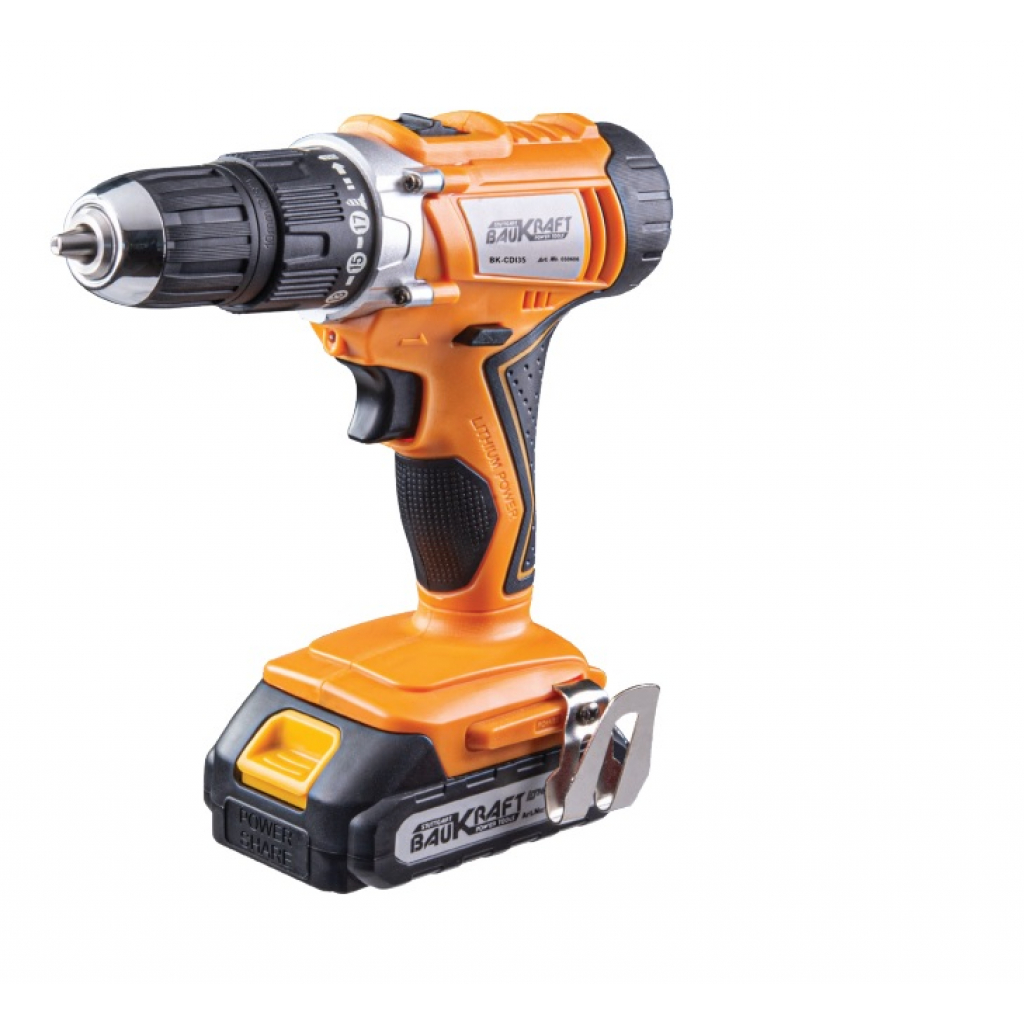 Бормашина акум. ударна 2-ск. 10mm 40Nm 18V 2Ah BK-CDI35