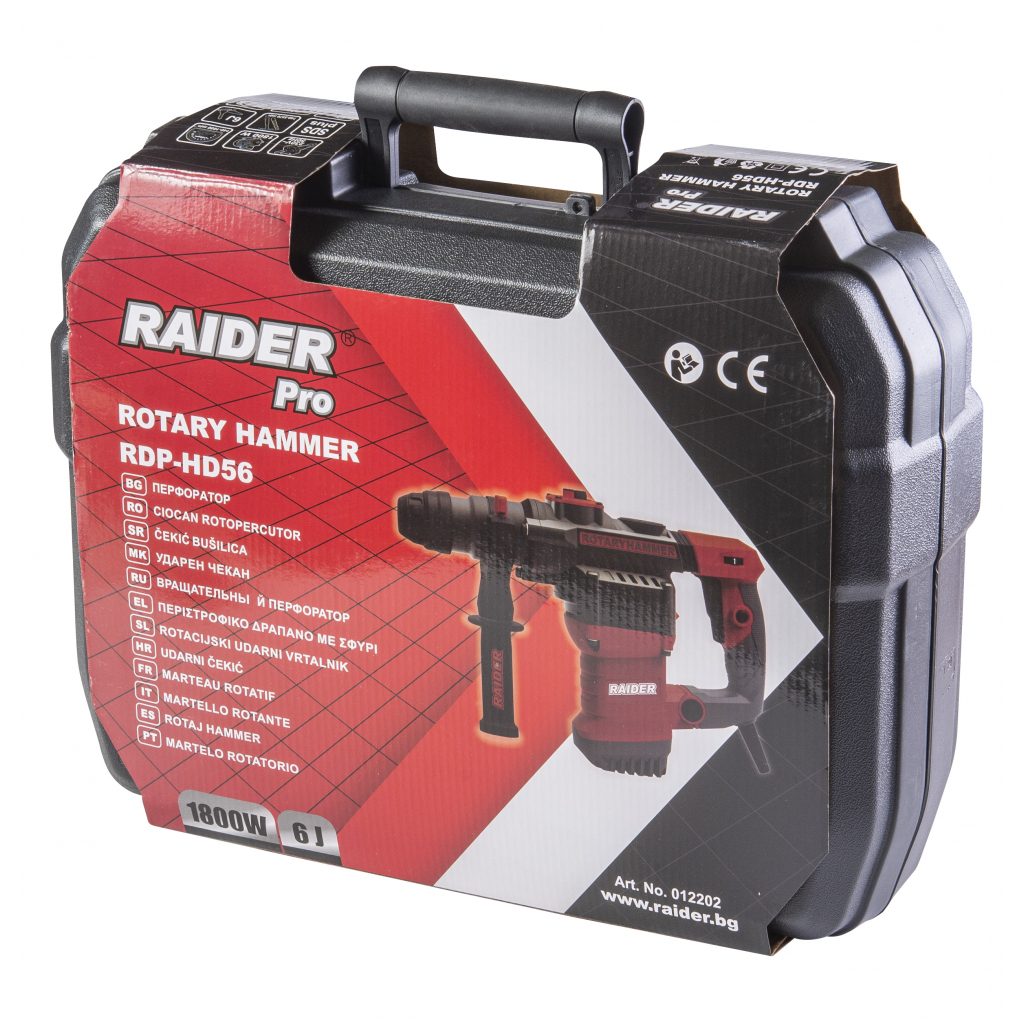 Перфоратор 1800W 35mm SDS-plus 6J рег. обороти RDP-HD56