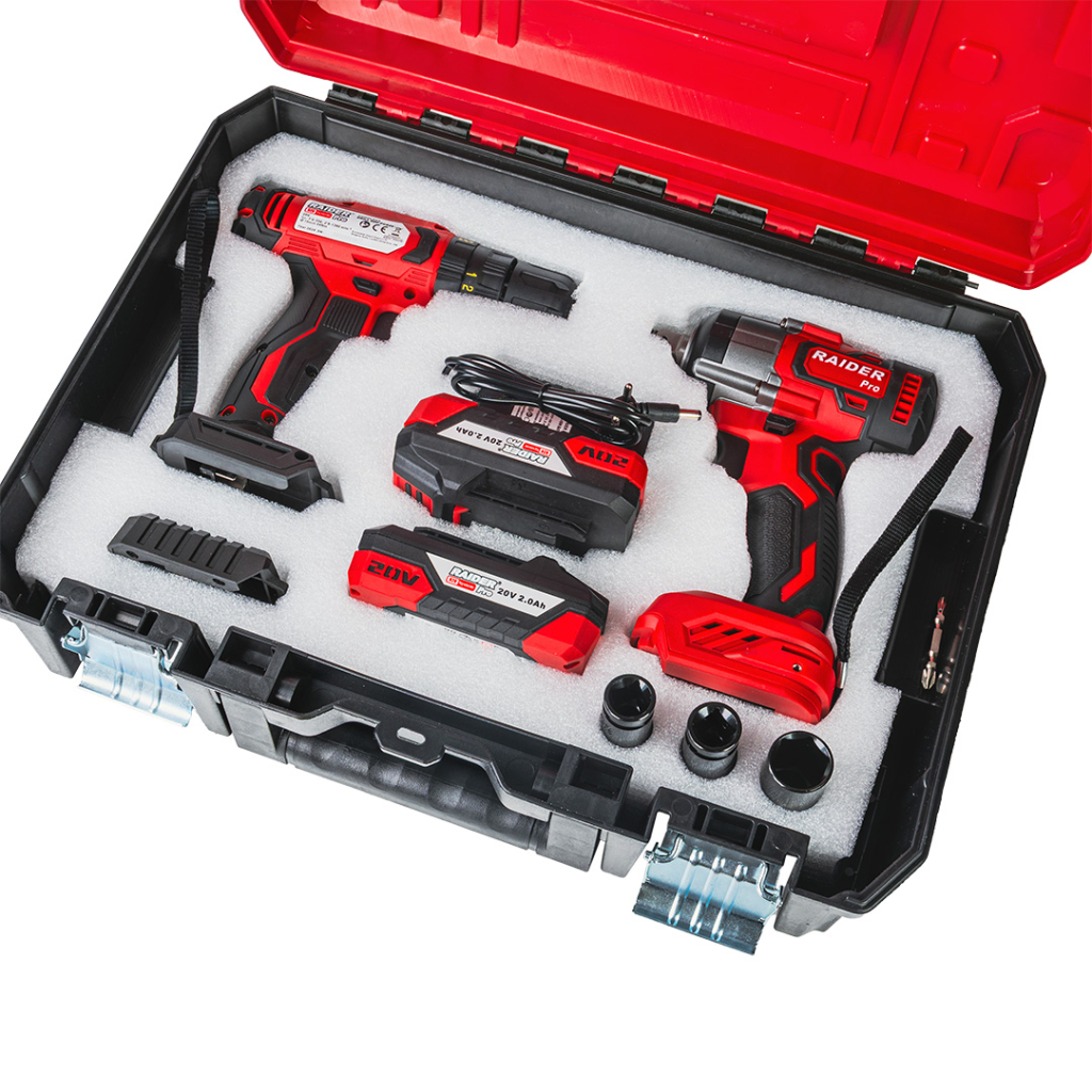 R20 Бормашина & Безч.Гайковерт320Nm2x2AhCaseRDP-PCD20&PBIW20