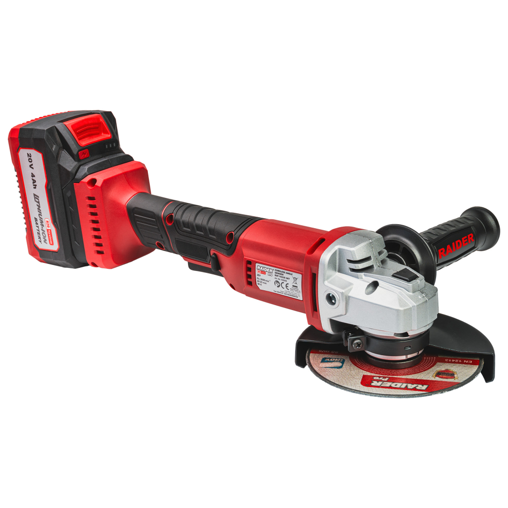 R20 Ъглошлайф Ø125mm 4Ah 2 диска Case RDP-YAG20