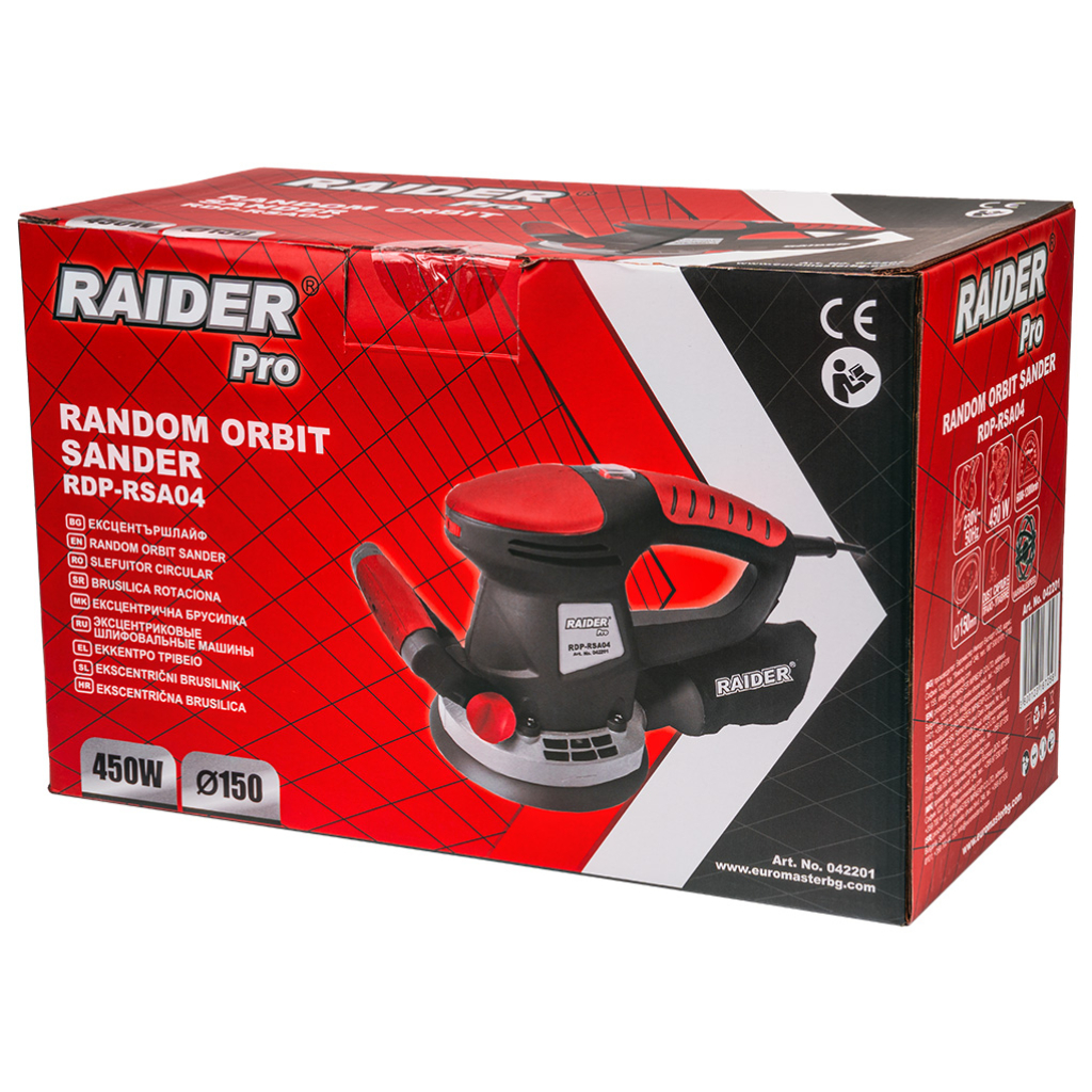 Ексцентършлайф 450W ø150mm рег. обор. RDP-RSA04