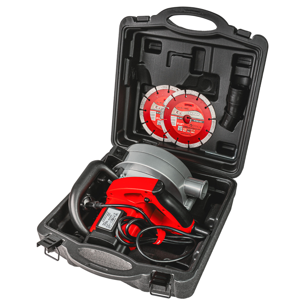 Фреза за канали 1.7kW 150mm 4cm 4диска лазер куфар RDP-WCH05