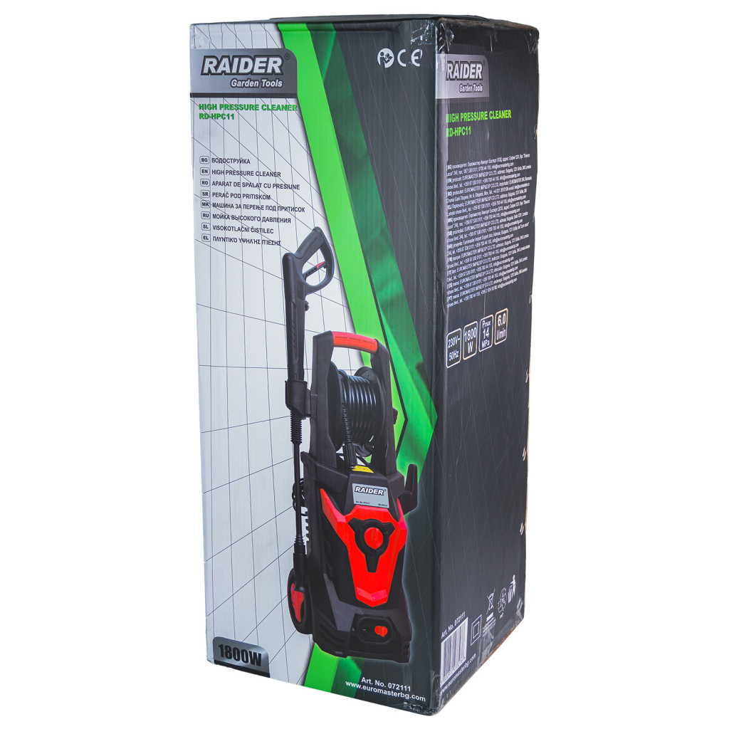 Водоструйка 1800W 14MPa 6L/min RD-HPC11