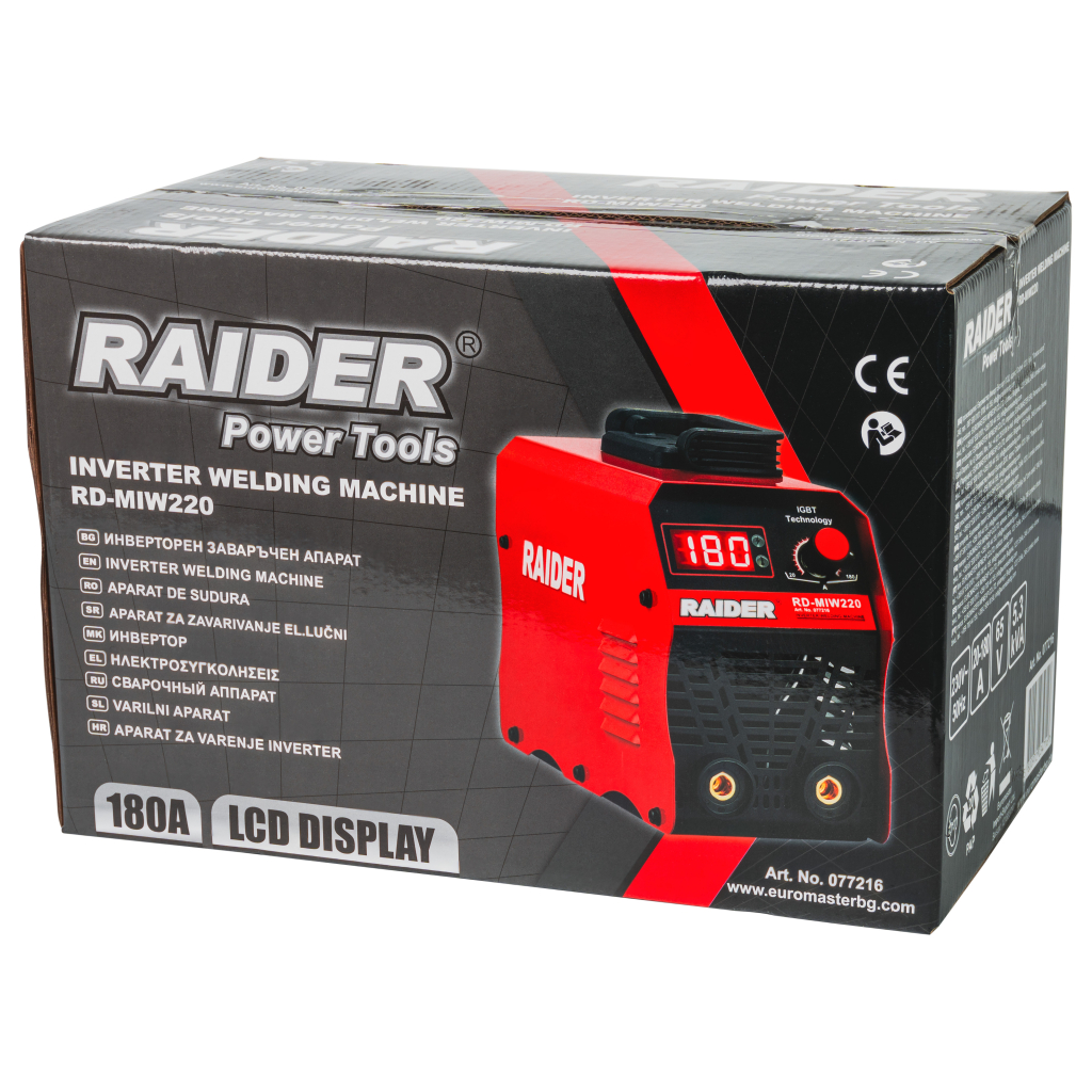 Инверторен електрожен 180A Display RD-MIW220