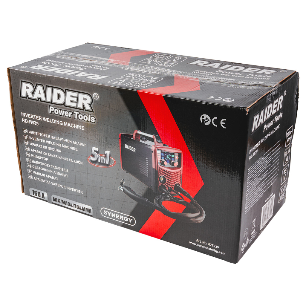 Инверторен електрожен 5в1 MIG/MAG&TIG&MMAsynergy160A RD-IW39
