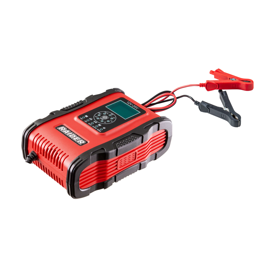 Зарядно за акумулатор инверторно 12/24V 200Ah LCD RD-BC19