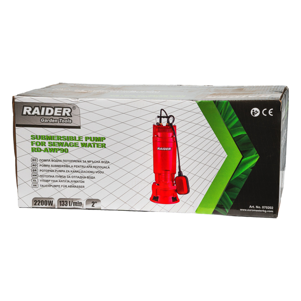 Помпа водна мръсна вода 2200W 2" 133L/min 26m RD-AWP90