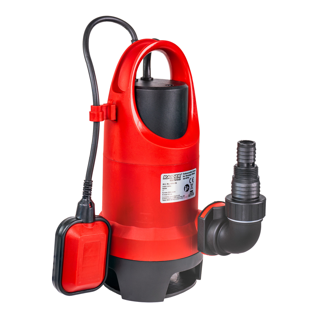 Помпа водна потопяема 900W 1" 250L/min 8,5m 35mm RD-WP68