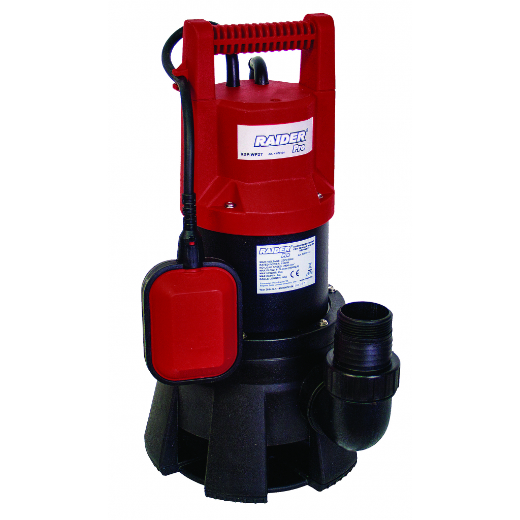 Помпа водна потоп. 1300W 2 max 417L/min 11m RDP-WP27
