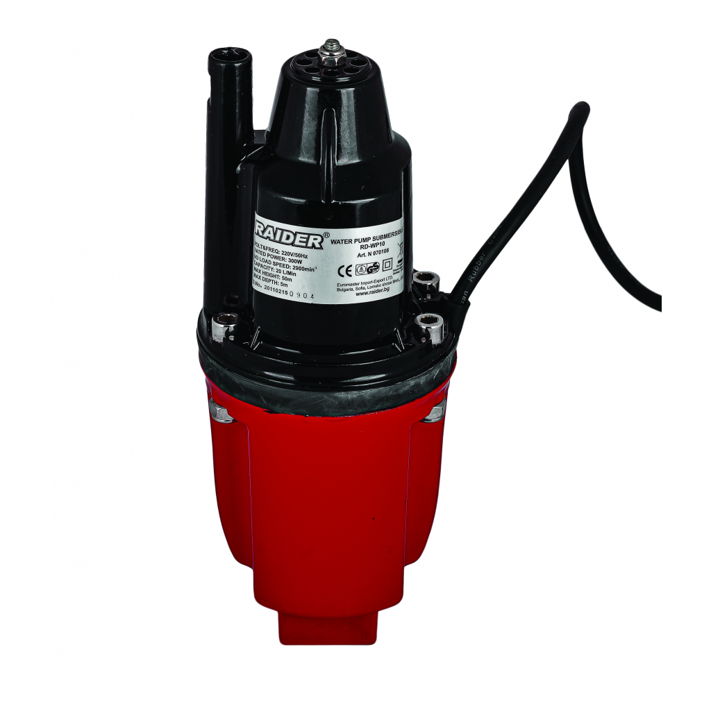 Помпа водна потоп. 300W 3/4" 18L/min 60m RD-WP18
