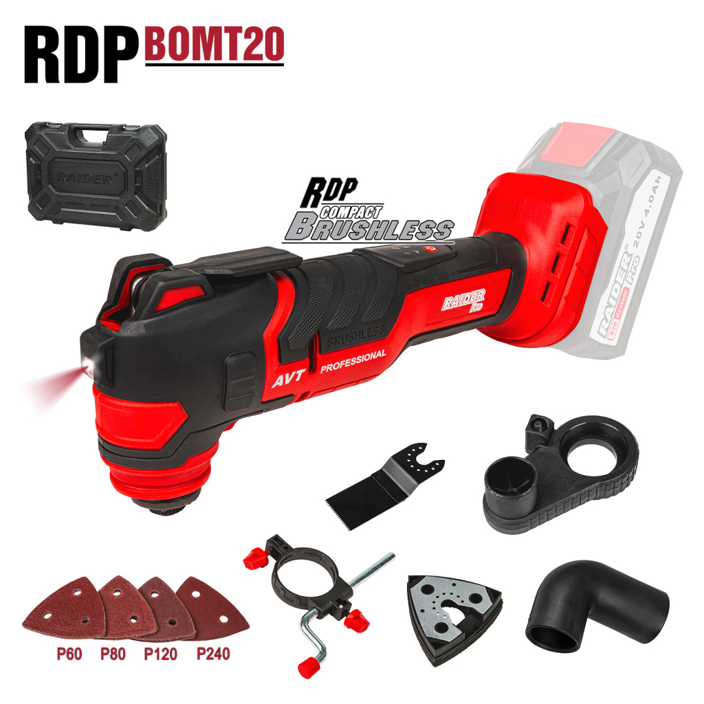 R20 Многофункцион. инструмент безч. 3° quick без батерия RDP-BOMT20