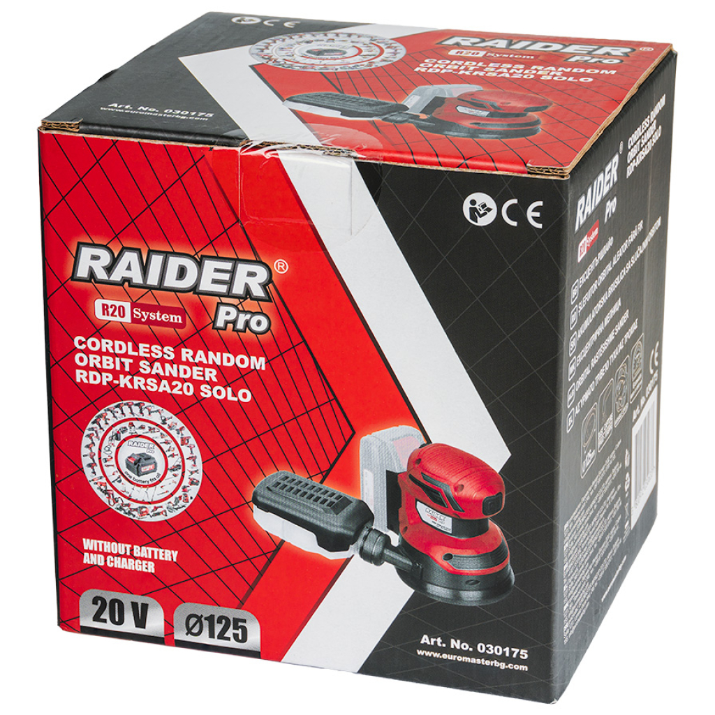 R20 Ексцентършлайф Ø125mm рег. обор. без батерия RDP-KRSA20