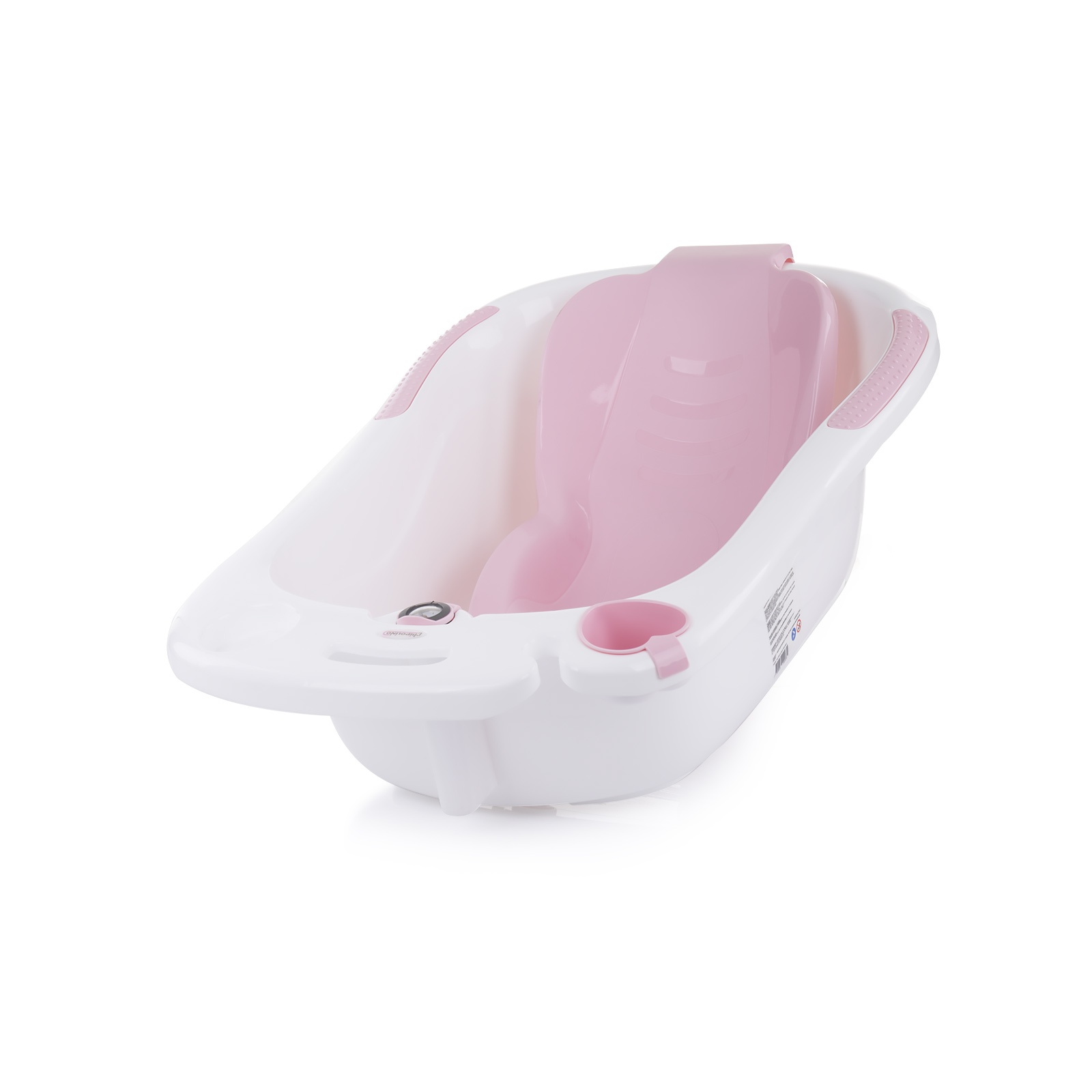 Бебешка вана с подложка и стойка Chipolino Vela, розова