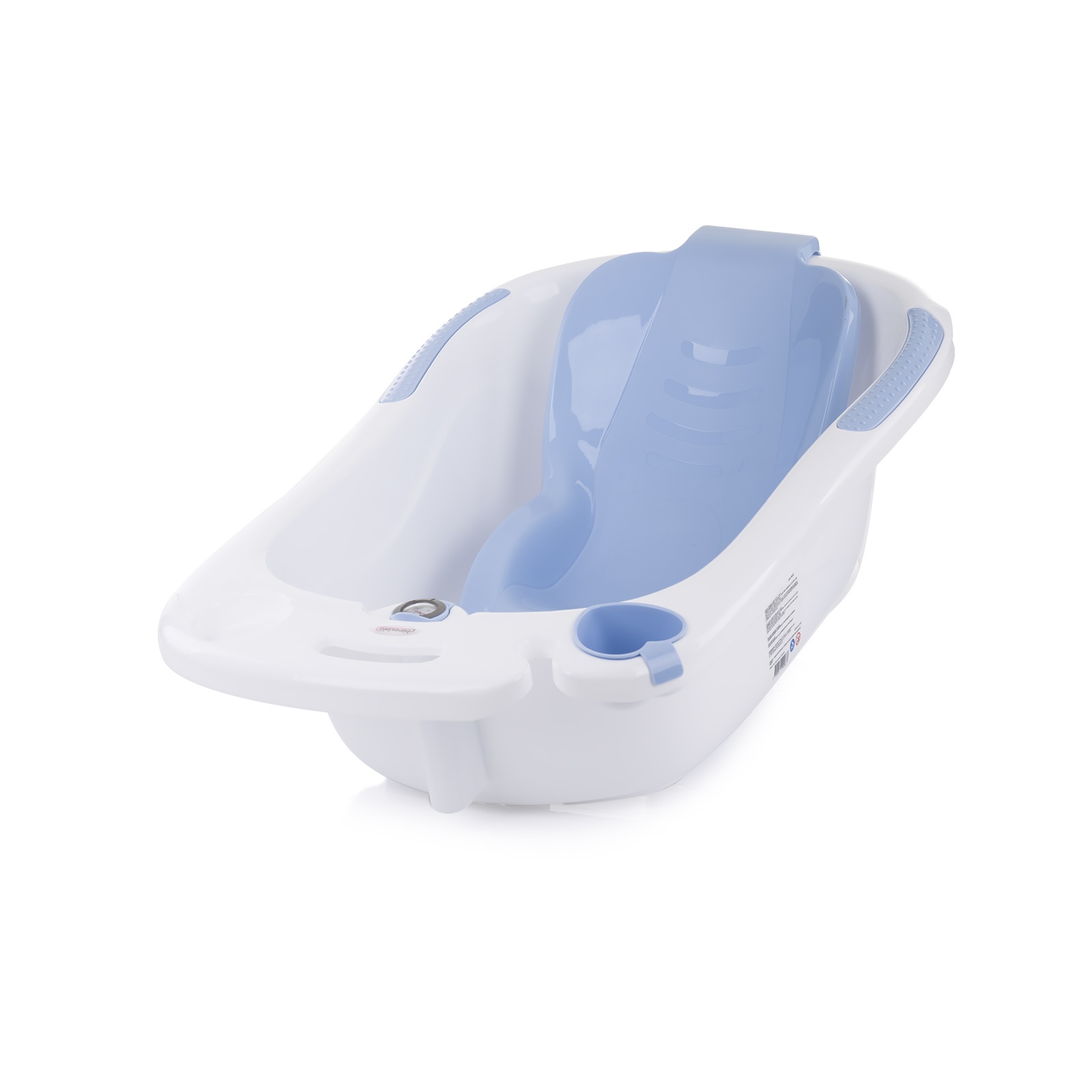 Бебешка вана с подложка и стойка Chipolino Vela, синя