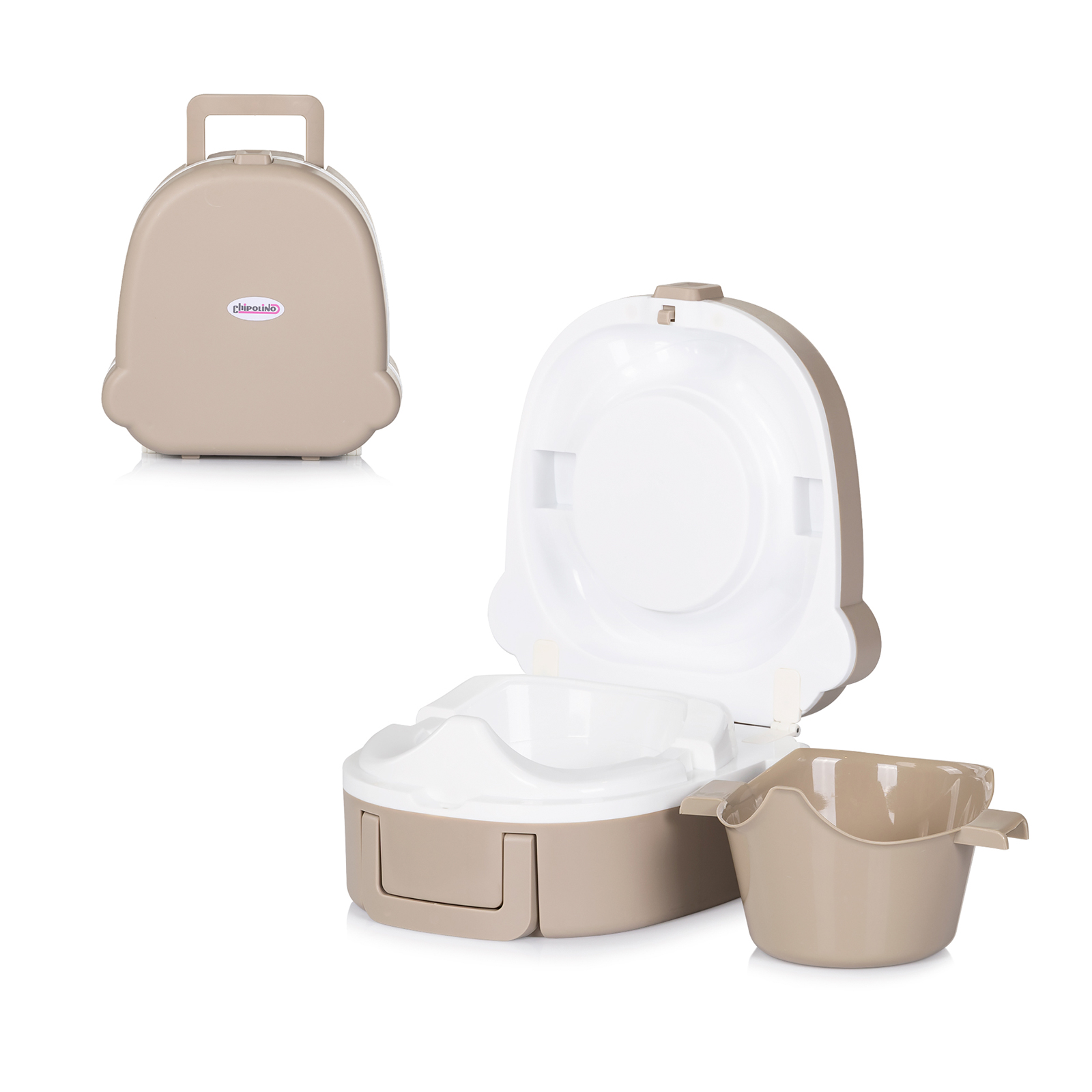Сгъваемо гърне за пътуване Chipolino Potty to Go, беж