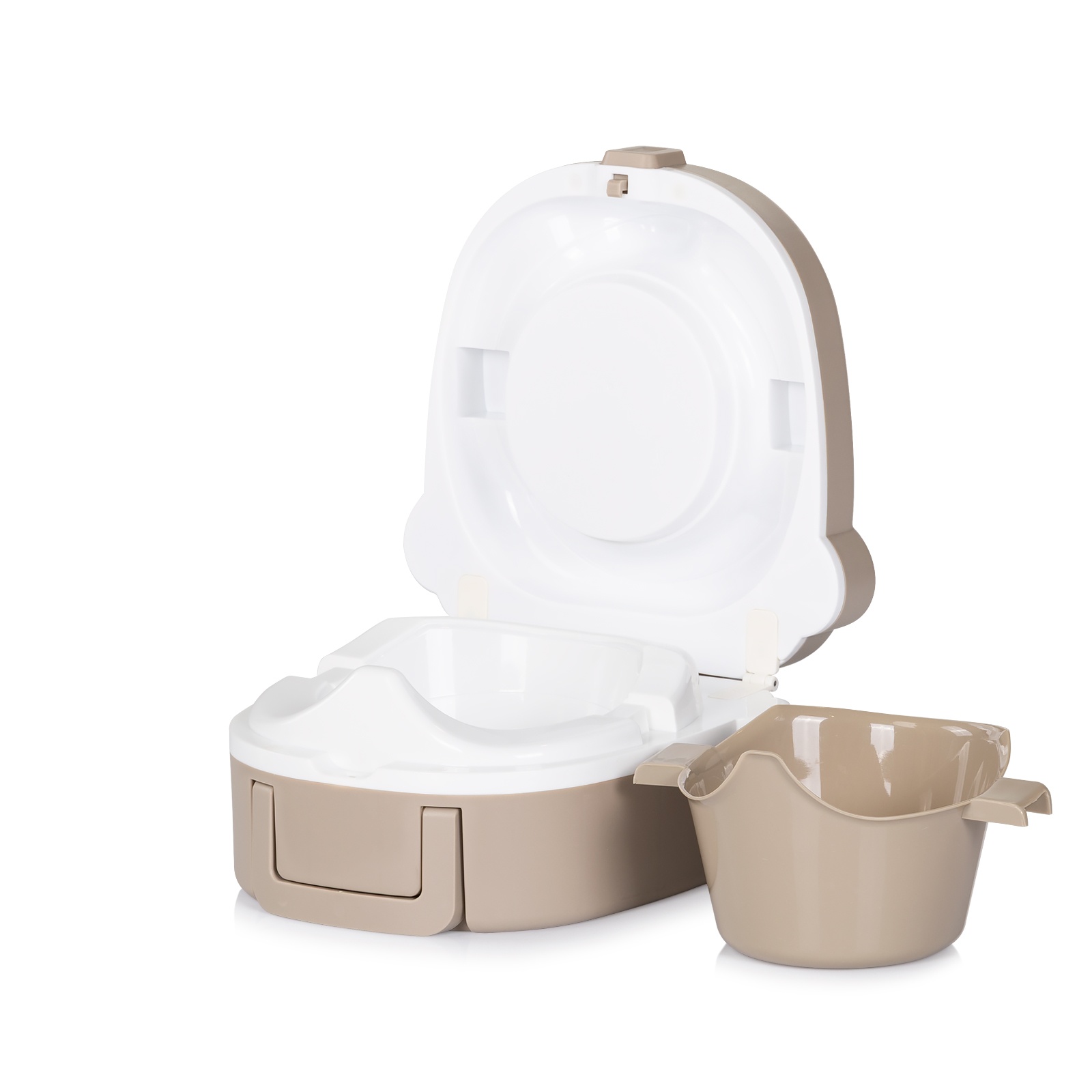 Сгъваемо гърне за пътуване Chipolino Potty to Go, беж — снимка 4
