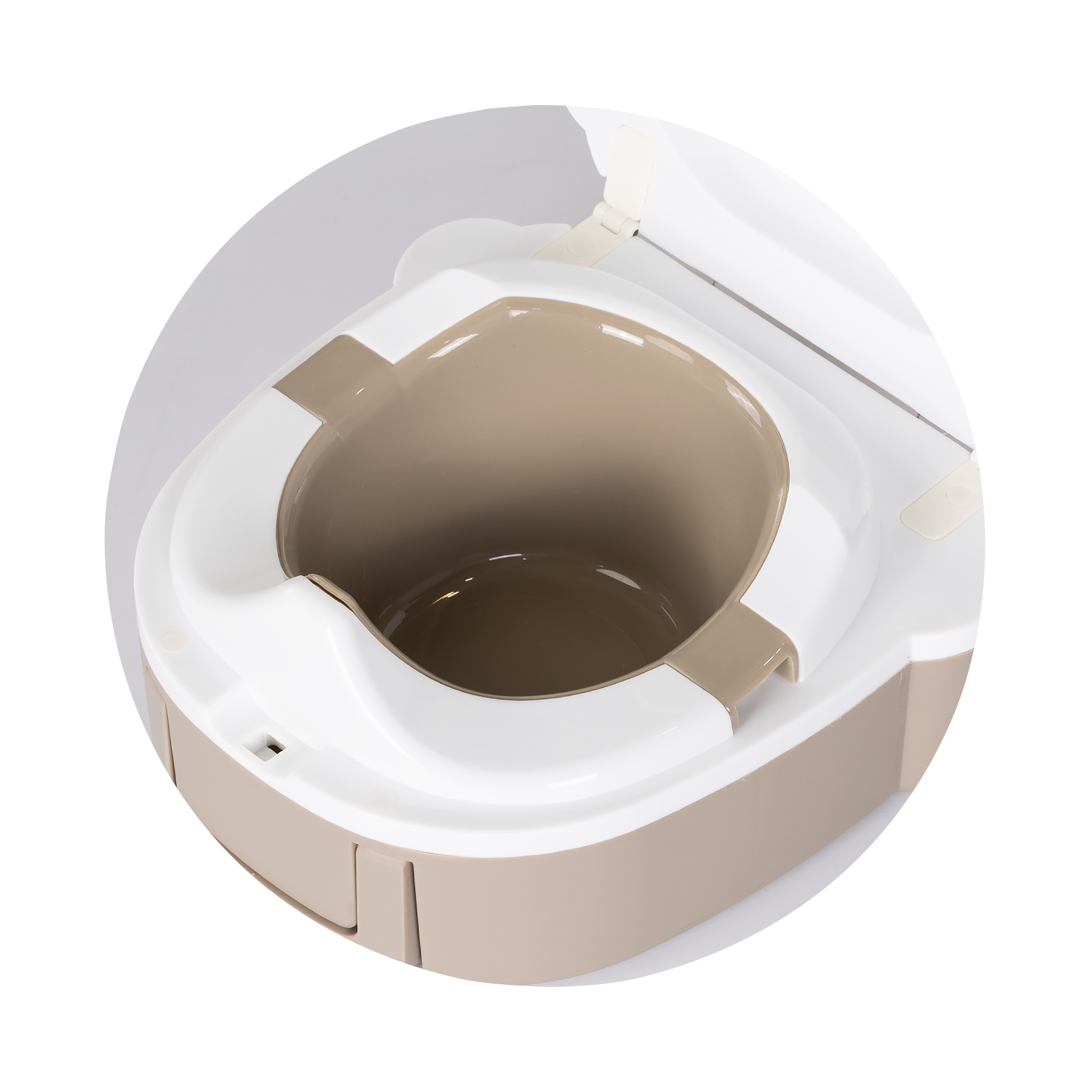 Сгъваемо гърне за пътуване Chipolino Potty to Go, беж — снимка 7