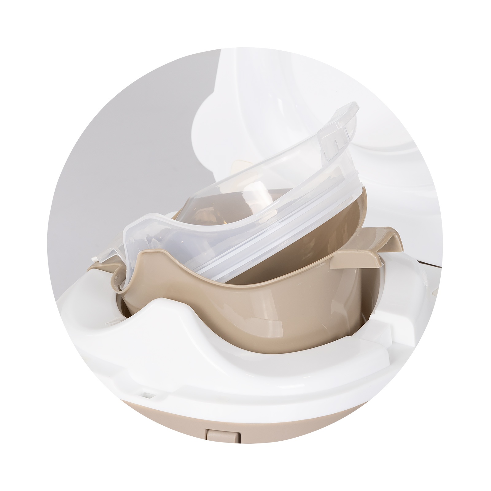 Сгъваемо гърне за пътуване Chipolino Potty to Go, беж — снимка 8
