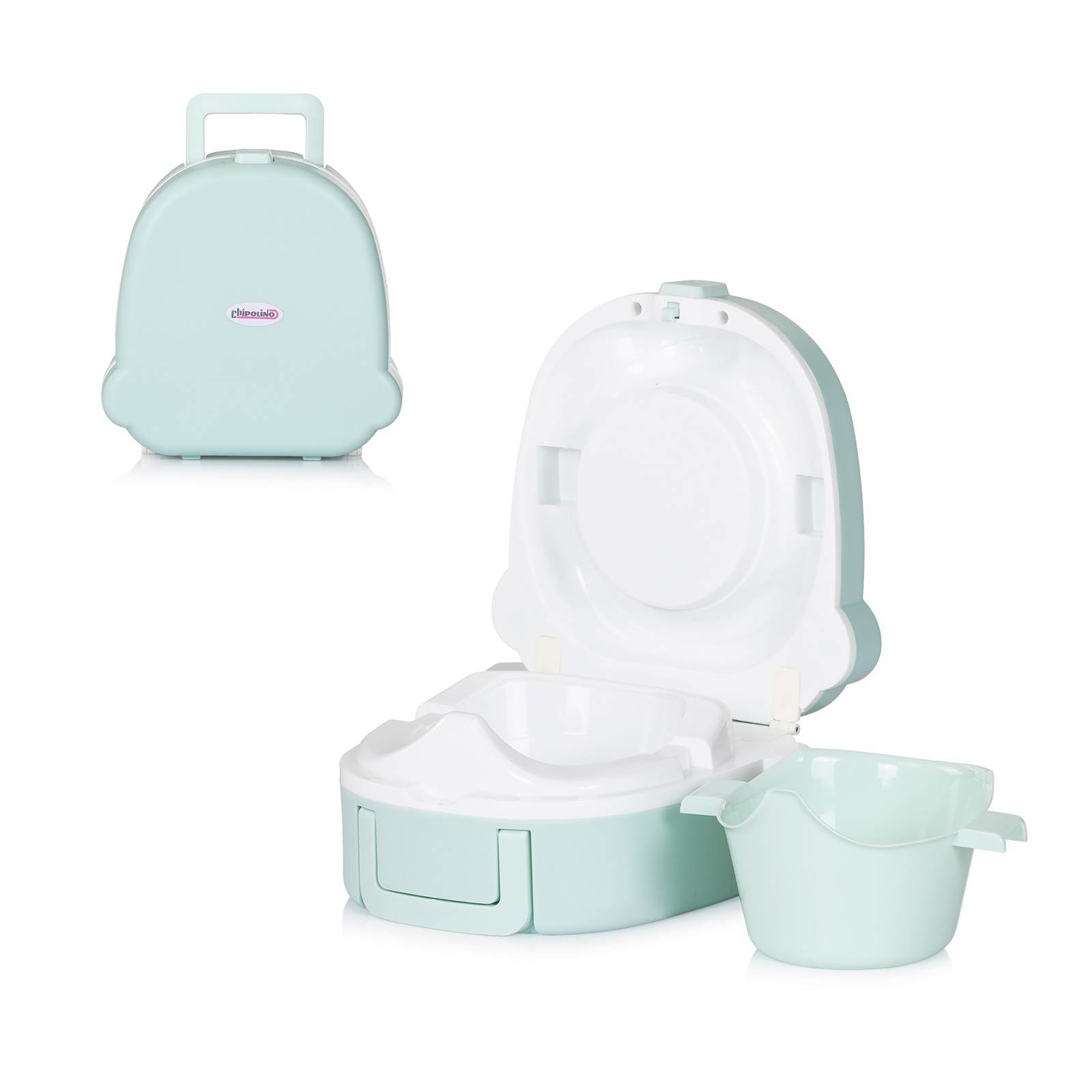 Сгъваемо гърне за пътуване Chipolino Potty to Go, матча
