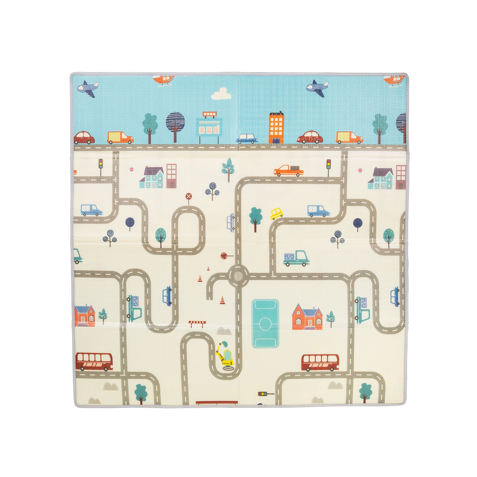 Детско килимче за игра Chipolino Град, 113 x 174 cm