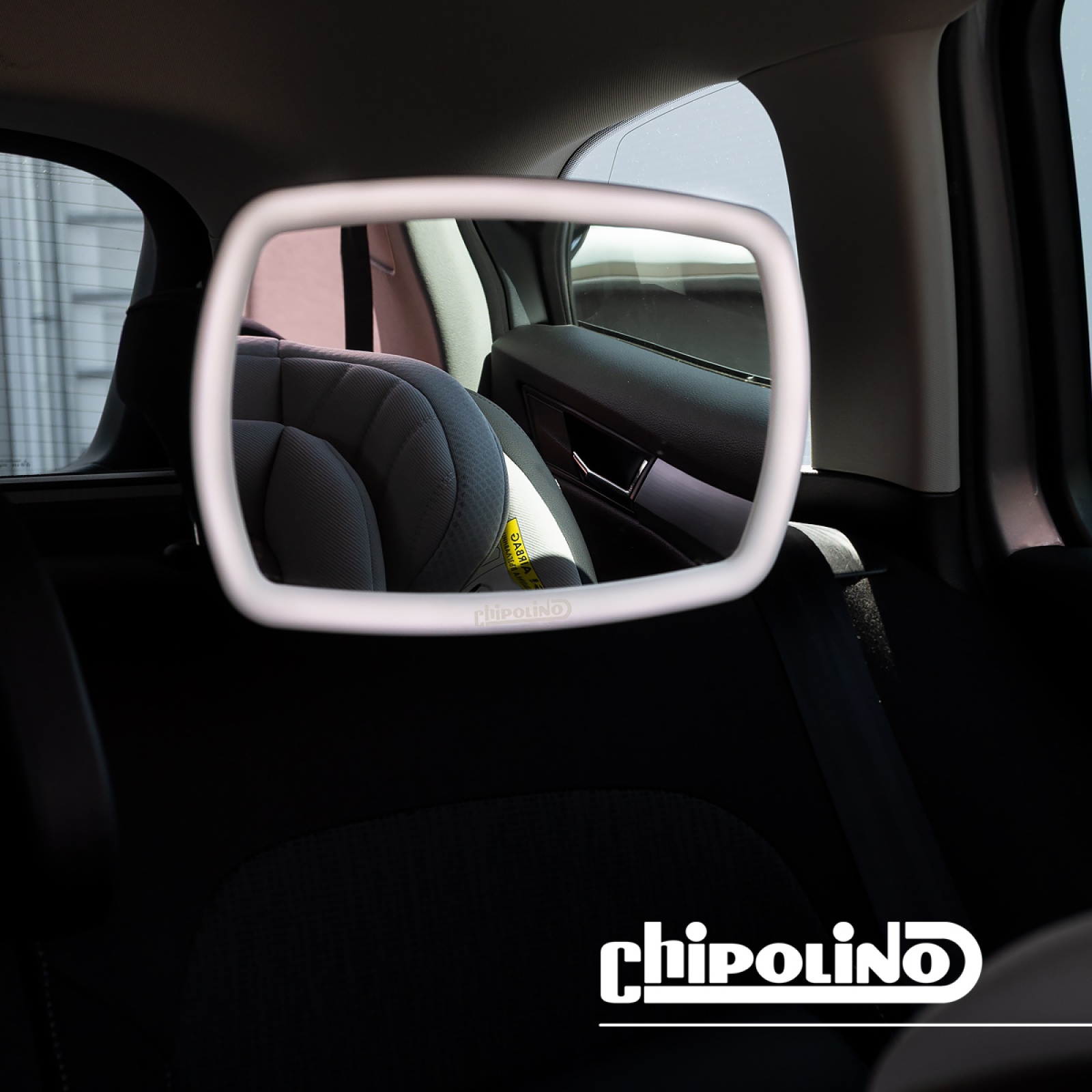 Огледало за дете в колата Chipolino с LED и дистанционно — снимка 3