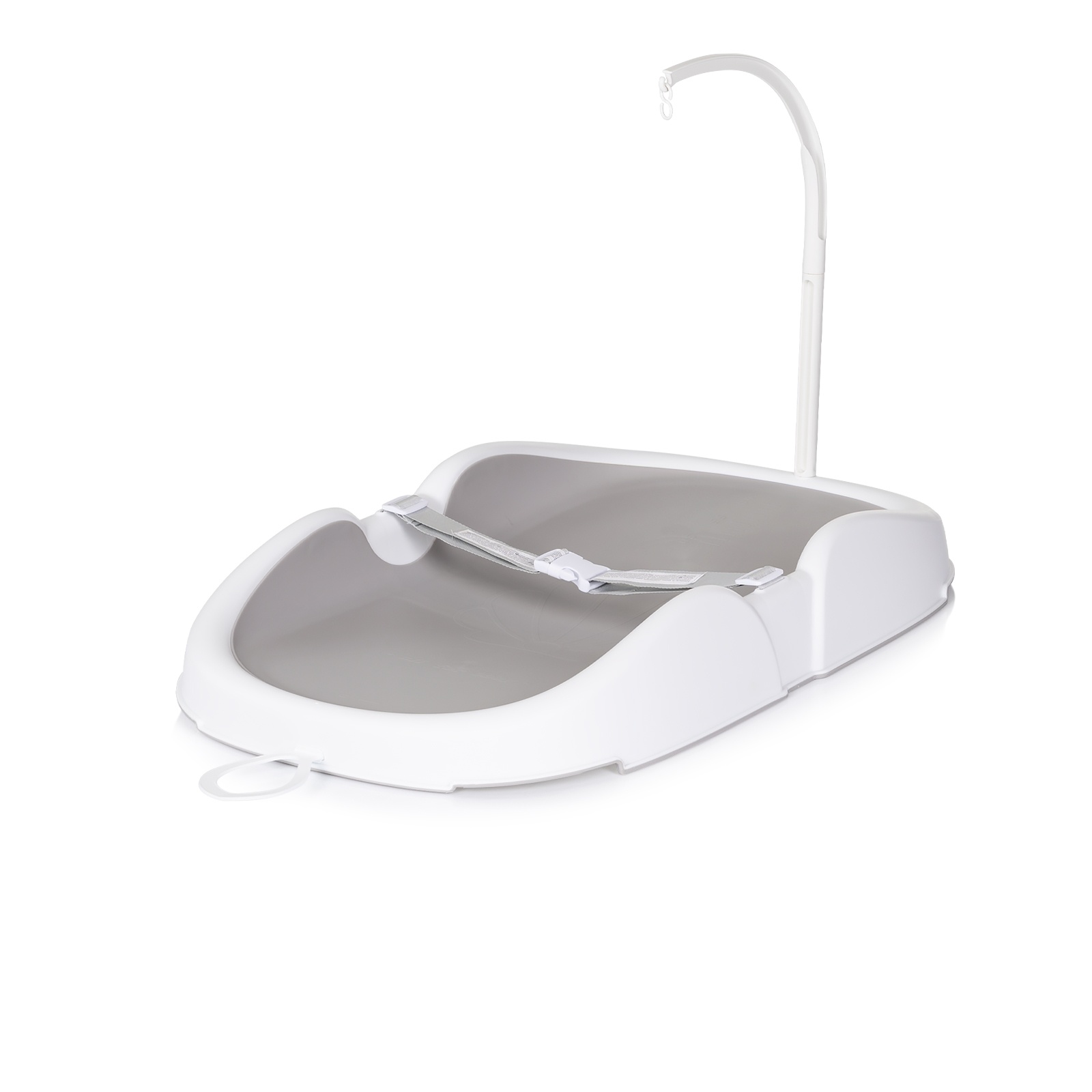 Подложка за повиване Chipolino Cocoon с арка за играчки, платина