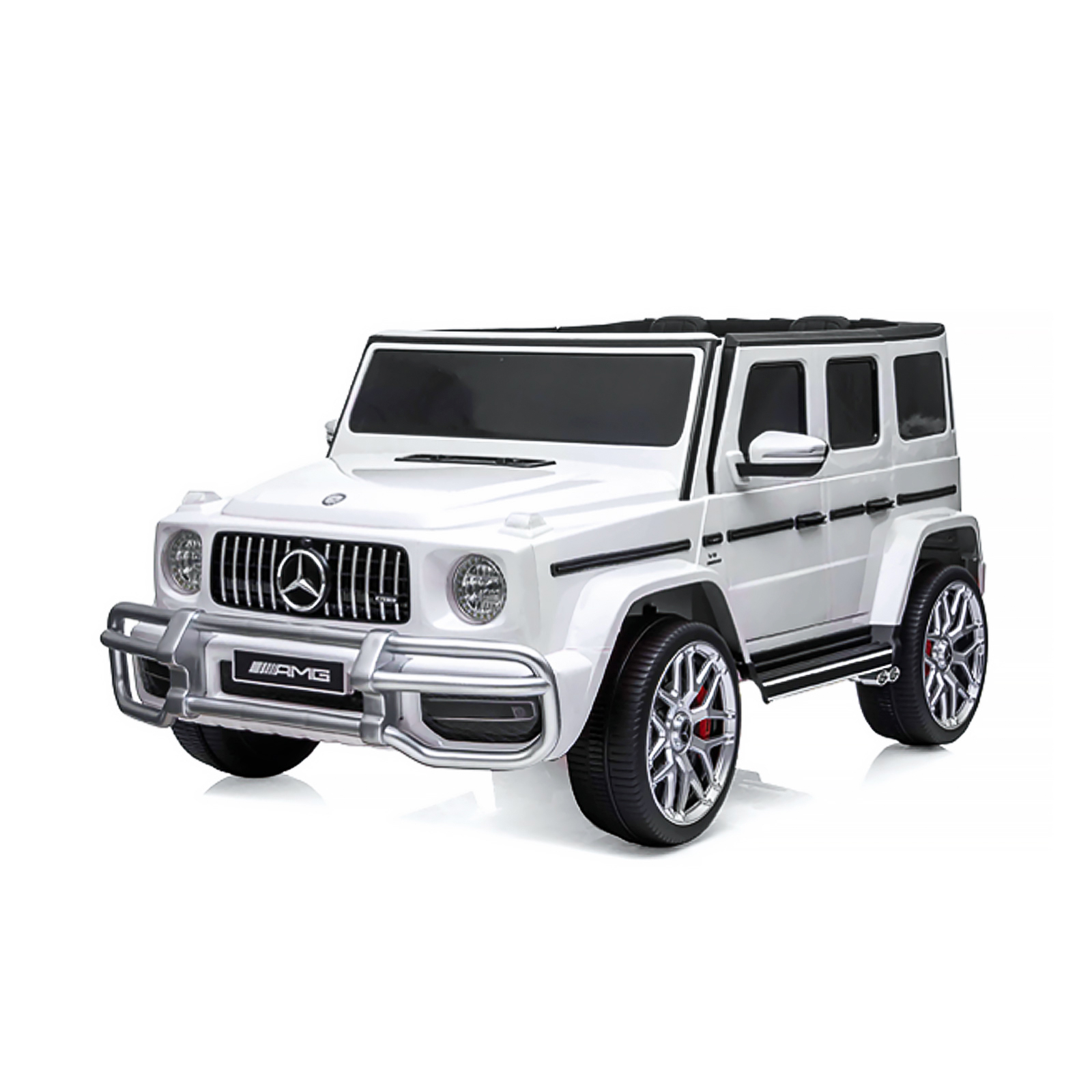 Акумулаторен джип Chipolino Mercedes AMG G63 за две деца, бял