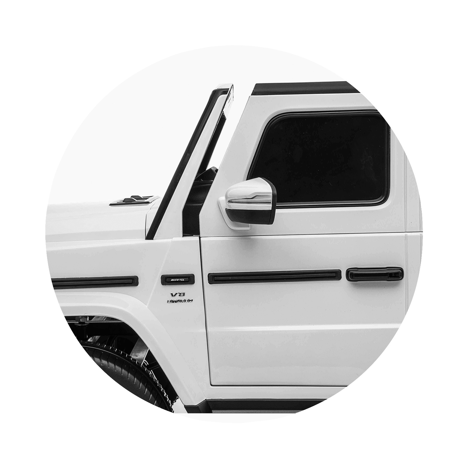 Акумулаторен джип Chipolino Mercedes AMG G63 за две деца, бял — снимка 12