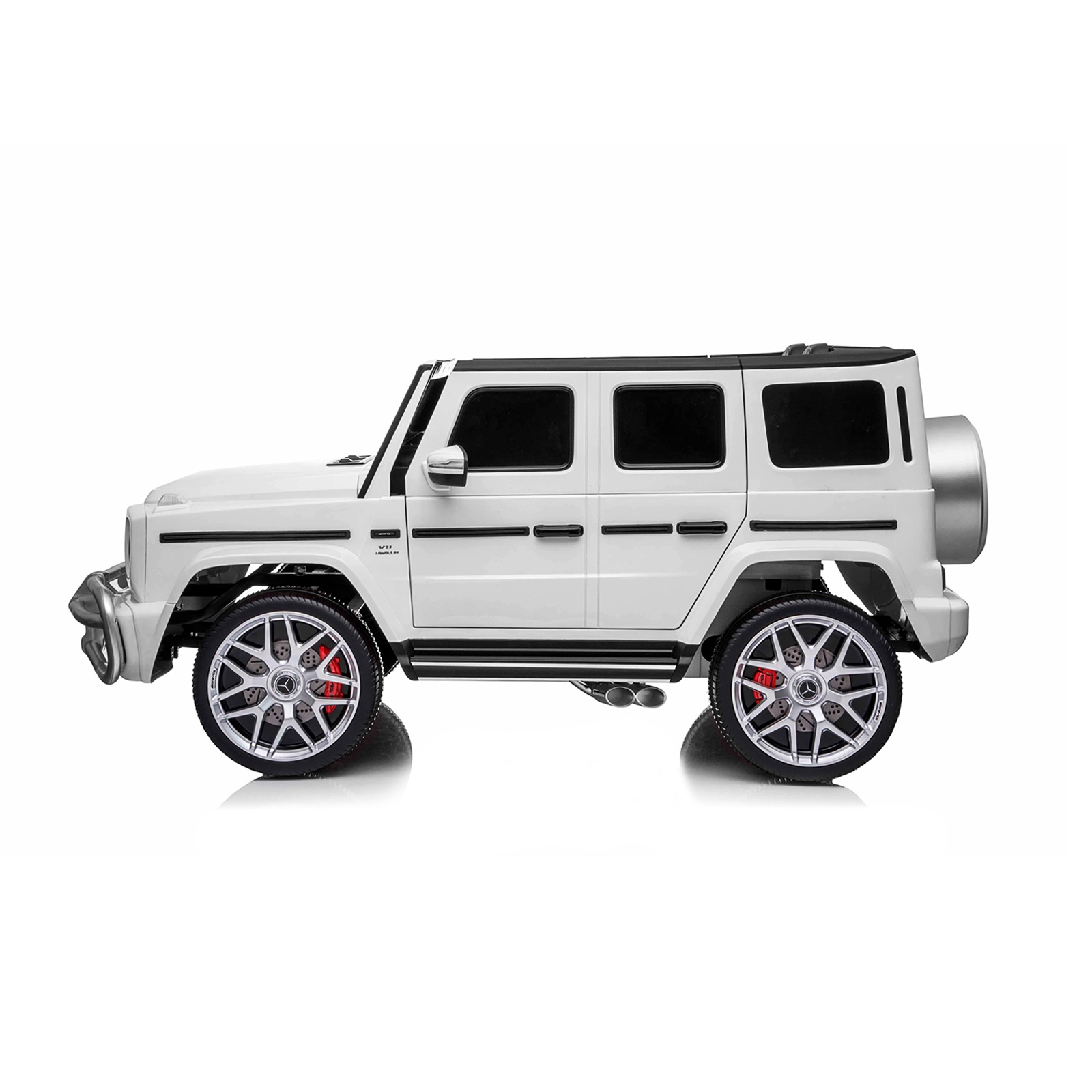 Акумулаторен джип Chipolino Mercedes AMG G63 за две деца, бял — снимка 4