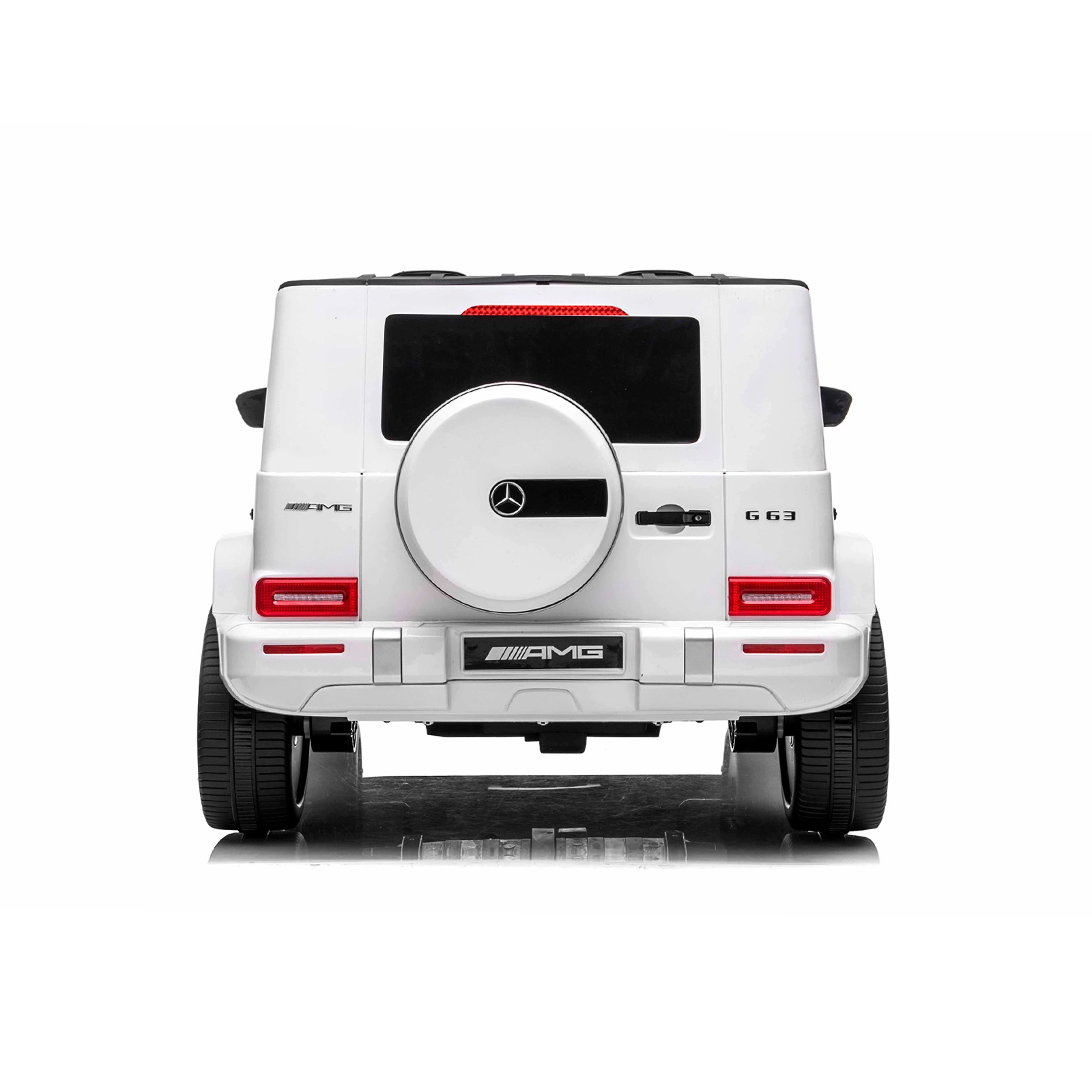 Акумулаторен джип Chipolino Mercedes AMG G63 за две деца, бял — снимка 5