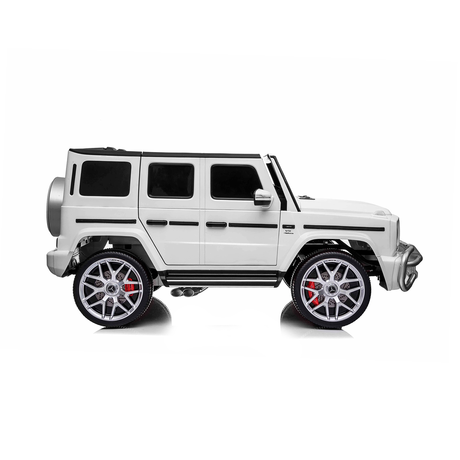 Акумулаторен джип Chipolino Mercedes AMG G63 за две деца, бял — снимка 6