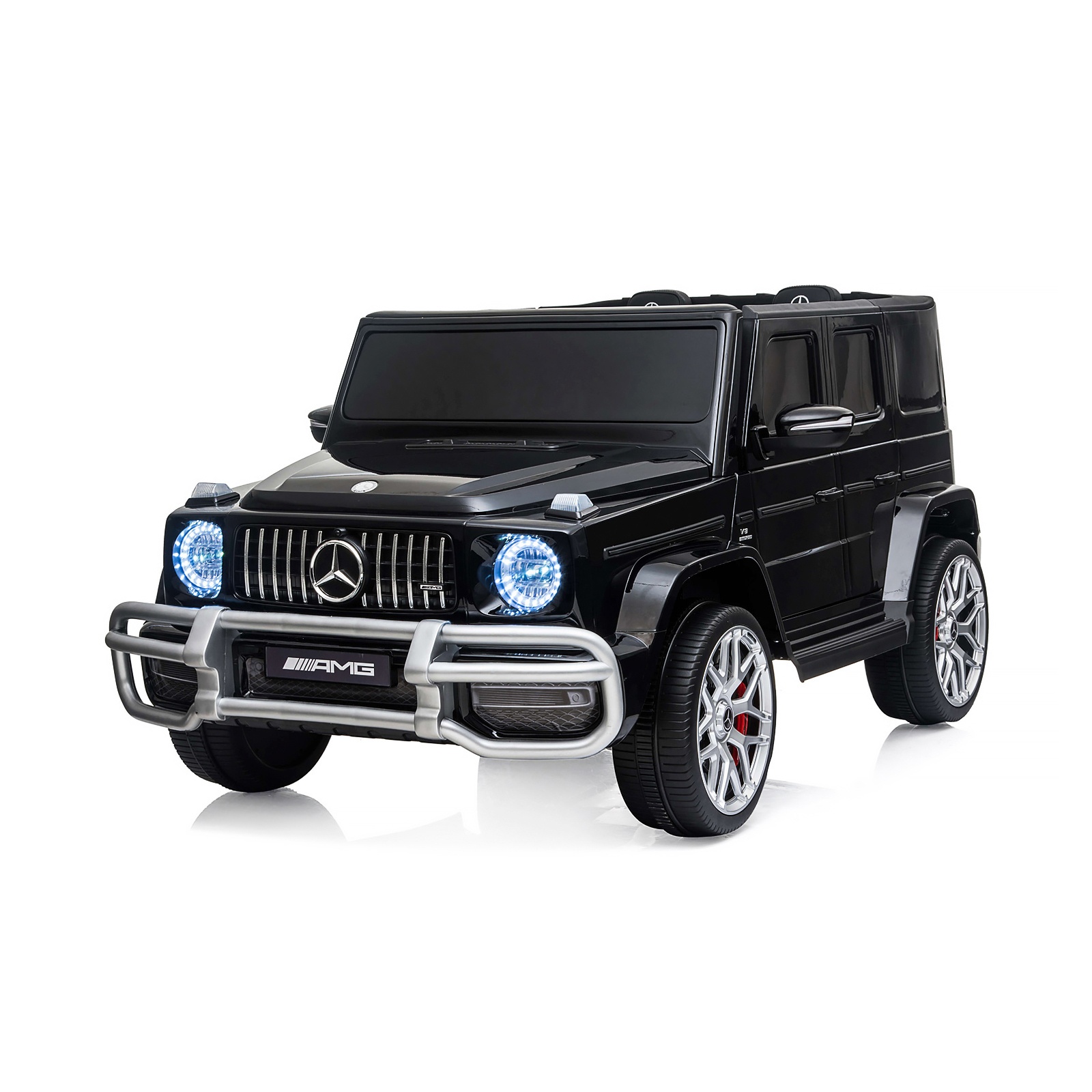 Акумулаторен джип Chipolino Mercedes AMG G63 за две деца, черен — снимка 3