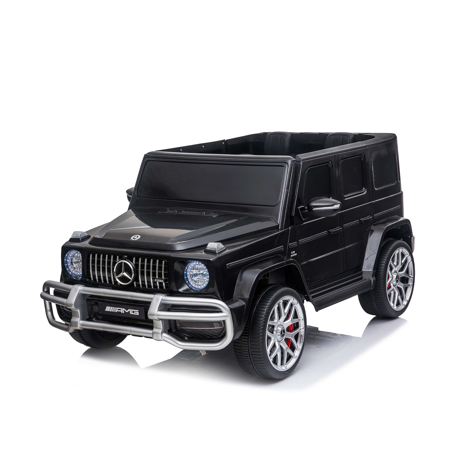 Акумулаторен джип Chipolino Mercedes AMG G63 за две деца, черен — снимка 5