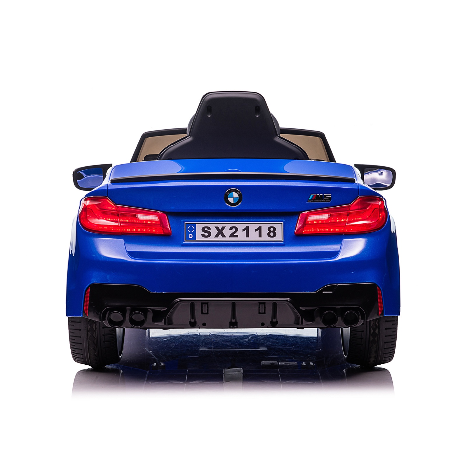 Електрическа кола Chipolino BMW M5 с EVA гуми и кожена седалка, синя — снимка 6