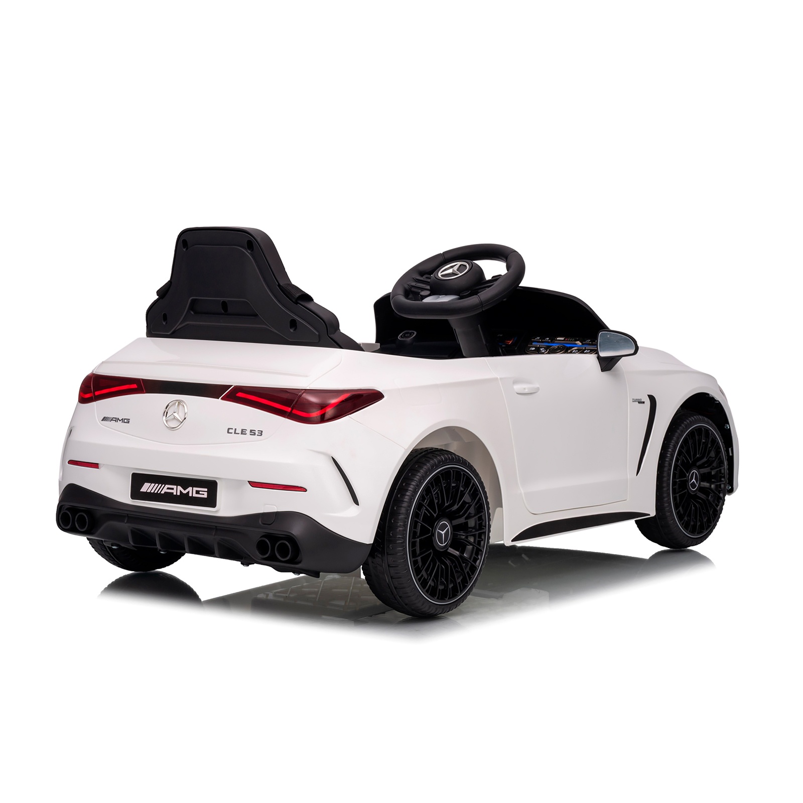 Електрическа кола Chipolino Mercedes AMG CLE 53, бяла — снимка 7