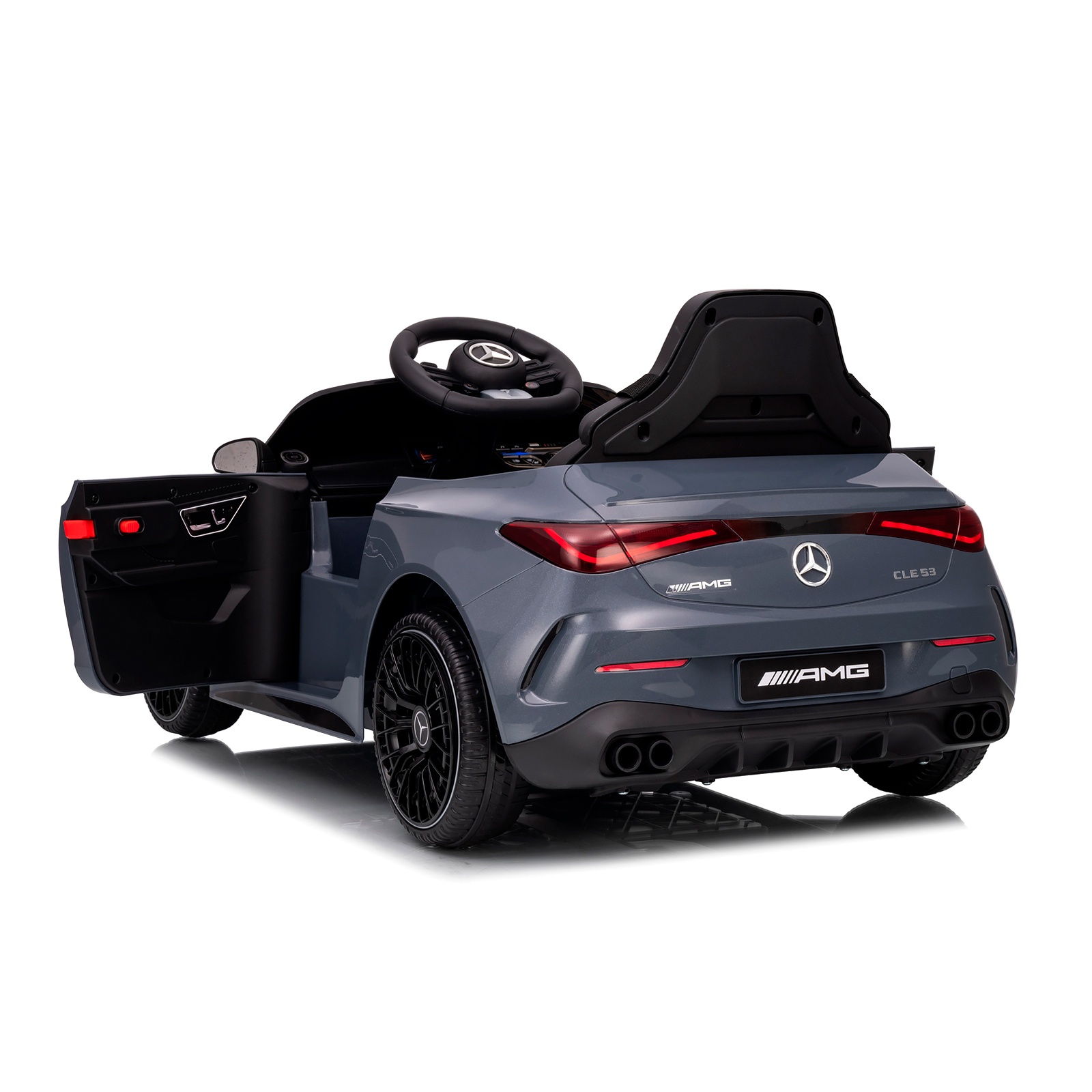 Електрическа кола Chipolino Mercedes AMG CLE 53, сива — снимка 12