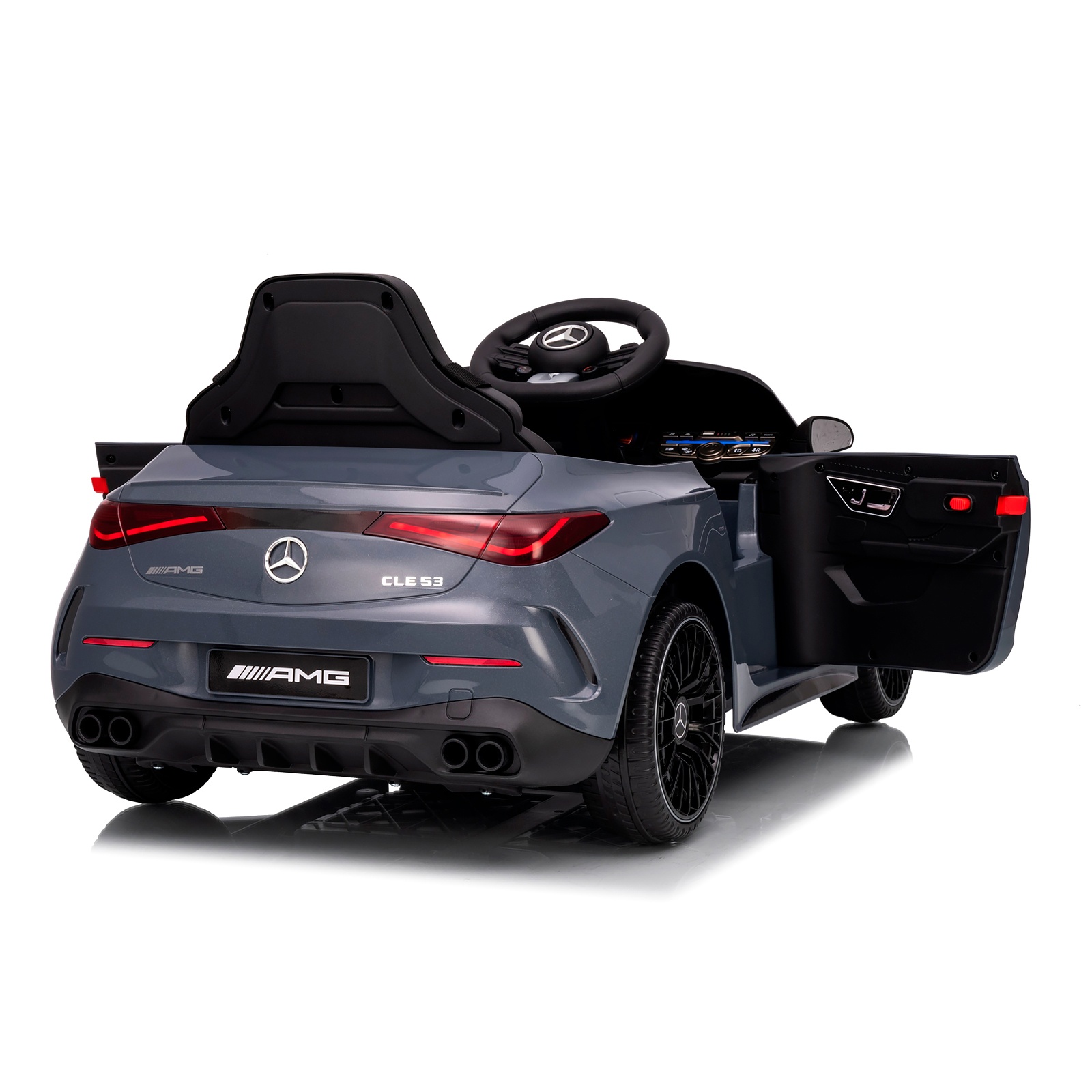 Електрическа кола Chipolino Mercedes AMG CLE 53, сива — снимка 6